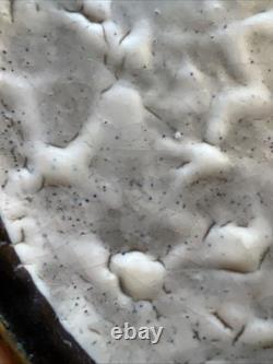 Louis Dage Plate Glazed Ceramic & Bronze Art Deco