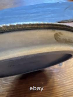 Louis Dage Plate Glazed Ceramic & Bronze Art Deco