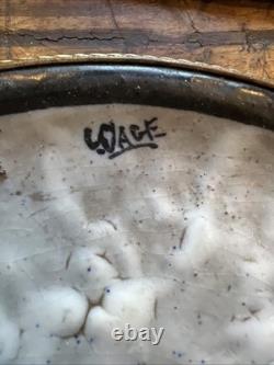 Louis Dage Plate Glazed Ceramic & Bronze Art Deco