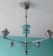 Lustre Art Deco Bauhaus Modernist Silvered Bronze