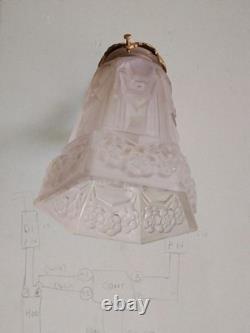 MOUYNET Bronze Gilded Wall Light and Art Deco Tulips 1930