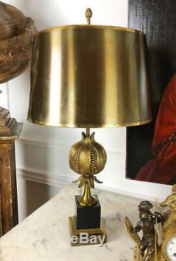 Maison Charles Grenade Lamp In Gilt Bronze From The 70s Brass Lampshade