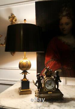 Maison Charles Grenade Lamp In Gilt Bronze From The 70s Brass Lampshade