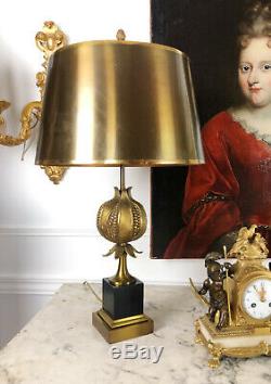 Maison Charles Grenade Lamp In Gilt Bronze From The 70s Brass Lampshade