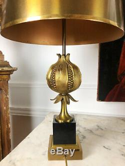 Maison Charles Grenade Lamp In Gilt Bronze From The 70s Brass Lampshade