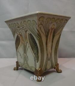 Marabout Bird Vase Art Deco Art Nouveau Style Porcelain