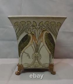 Marabout Bird Vase Art Deco Art Nouveau Style Porcelain