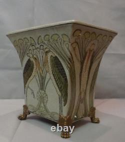 Marabout Bird Vase Art Deco Art Nouveau Style Porcelain
