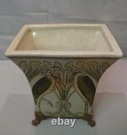 Marabout Bird Vase Art Deco Art Nouveau Style Porcelain