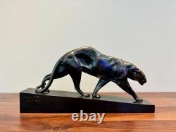 Maurice Prost Panthère bronze sculpture, Susse Frères Art Deco