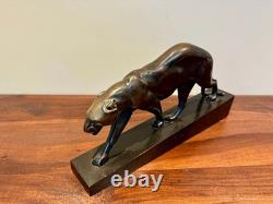 Maurice Prost Panthère bronze sculpture, Susse Frères Art Deco