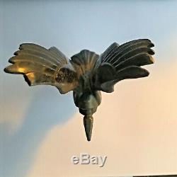 Max Le Verrier An Eagle Bronze Silver Art Deco Mascot Car
