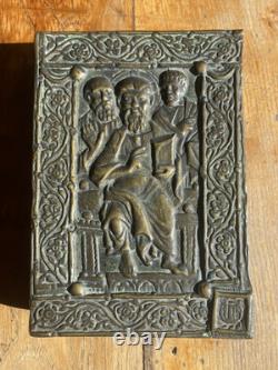 Max Le Verrier Signed Bronze Box Art Deco Christ and Apostles 1920