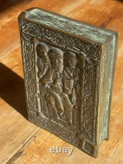 Max Le Verrier Signed Bronze Box Art Deco Christ and Apostles 1920