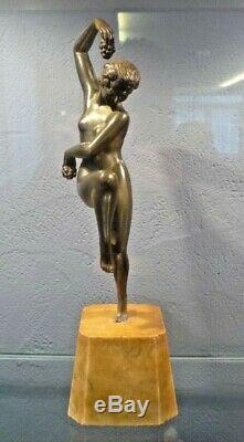 Max Le Verrier-denis-bronze Art Deco-dancer Vintage-becquerel-chiparus-guyot