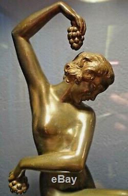 Max Le Verrier-denis-bronze Art Deco-dancer Vintage-becquerel-chiparus-guyot