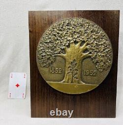 Medals Medal Plaque Barron Sculpture Bronze Art Deco Credit Foncier De France