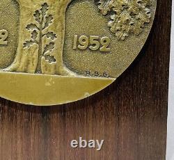 Medals Medal Plaque Barron Sculpture Bronze Art Deco Credit Foncier De France