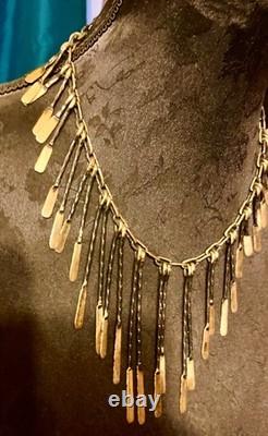 Michel Buffet Bronze Ethnic Art Deco Vintage Necklace No. 2