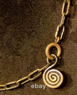Michel Buffet Bronze Ethnic Art Deco Vintage Necklace No. 2