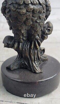 Milo's Art Deco Bronze Owl Statue Collection Hand Fauna Sculpture