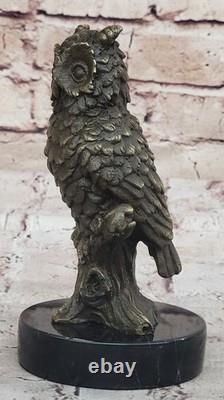 Milos Bronze Owl Sculpture Collector's Item Art Deco Statue Sale