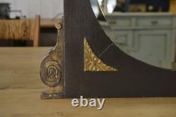 Mirror with wood and bronze ornament Art Deco 1930s