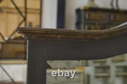 Mirror with wood and bronze ornament Art Deco 1930s