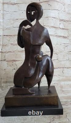Modern Abstract Art Bronze Sculpture Figurine Nude Woman Art Deco