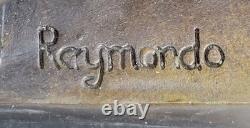 Modern Abstract Art Bronze Sculpture Figurine Nude Woman Art Deco