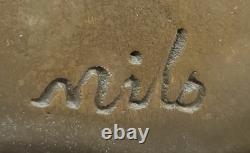 Modern Art Deco Bronze Sculpture Art Nouveau Newborn Baby Signed Original Mother Statue