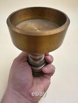 Modernist bronze Art Deco candle holder