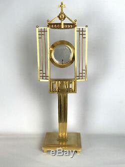 Monstrance Montagnier Montranse Gilt Bronze And Vermeil Vintage Art Deco