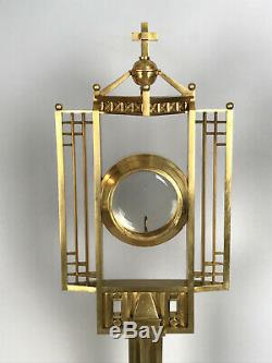 Monstrance Montagnier Montranse Gilt Bronze And Vermeil Vintage Art Deco