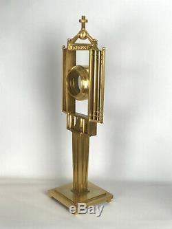 Monstrance Montagnier Montranse Gilt Bronze And Vermeil Vintage Art Deco