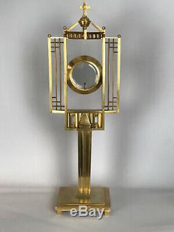 Monstrance Montagnier Montranse Gilt Bronze And Vermeil Vintage Art Deco