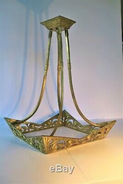 Mount Small Chandelier Or Suspension Bronze Art Deco Sue DL And Tues.