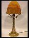 Muller Brothers Big Light Gilt Bronze Paste Glass Art Deco Lamp