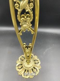 Muller Frères? Art Deco Double Bronze Lamp, 1925/30