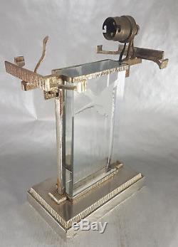 Muller Freres Luneville & Rare Vasseur Table Lamp Art Deco Glass Bronze 1920