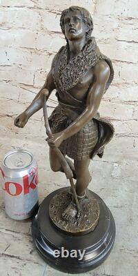 Museum Quality Art Deco Bronze Male Archer Sculpture for Sale
