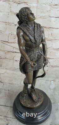 Museum Quality Art Deco Bronze Male Archer Sculpture for Sale