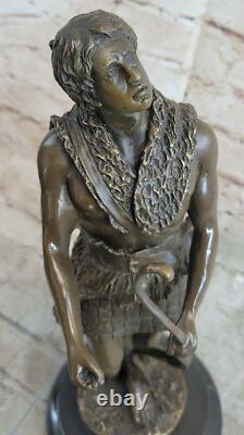 Museum Quality Art Deco Bronze Male Archer Sculpture for Sale