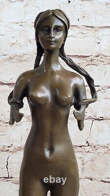 Mythical Art Deco 16 Grand Mermaid Bronze Sculpture Statue Classic Nude Gift Nr