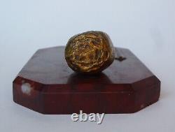 Naturalistic Bronze Sculpture Susse Frères Beetroot XXth Art Deco Gastronomy