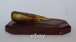 Naturalistic bronze sculpture by Susse Frères, Beetroot, 20th century, Art Deco, Gastronomy