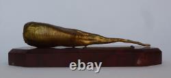 Naturalistic bronze sculpture by Susse Frères, Beetroot, 20th century, Art Deco, Gastronomy