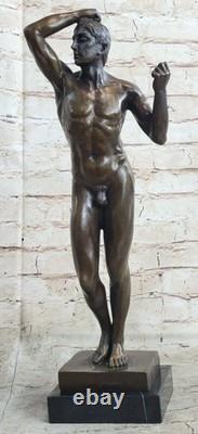 Nude Abstract Man by Rodin Bronze Sculpture Statue Art Deco Modern Marble Gift