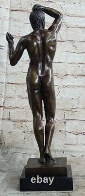 Nude Abstract Man by Rodin Bronze Sculpture Statue Art Deco Modern Marble Gift