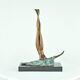 Nude Dancer Acrobatic Sexy Statue Sculpture Modern Style Art Deco Bronze